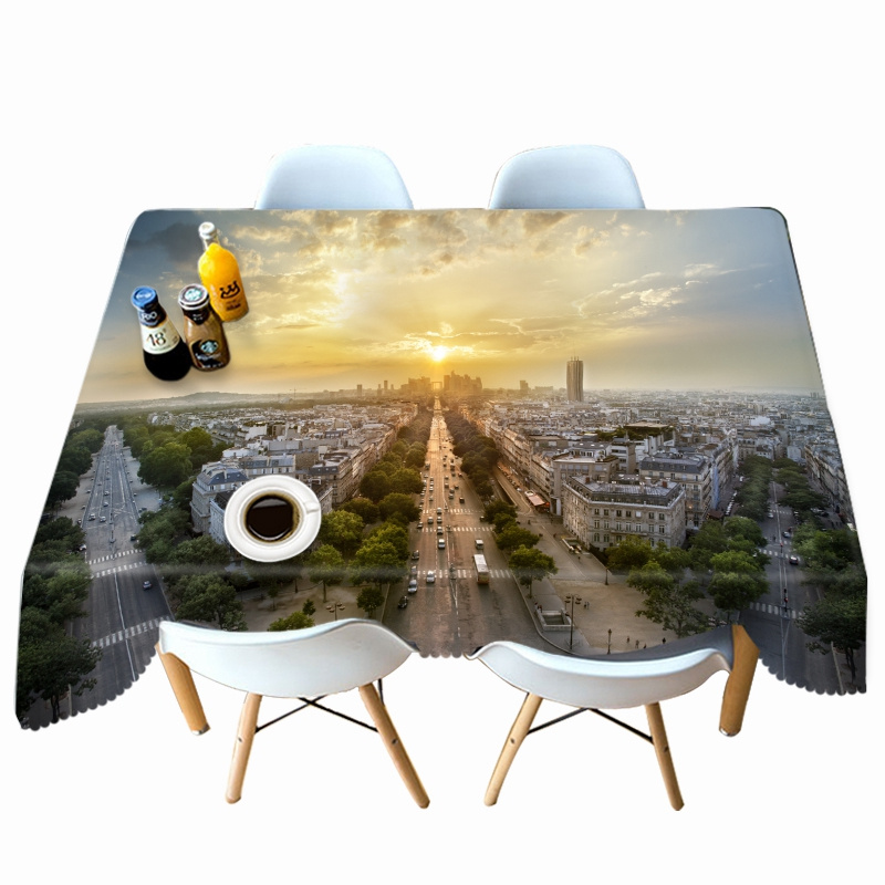 

Modern City - 3D Tablecloth, 140*140cm, 501 Original
