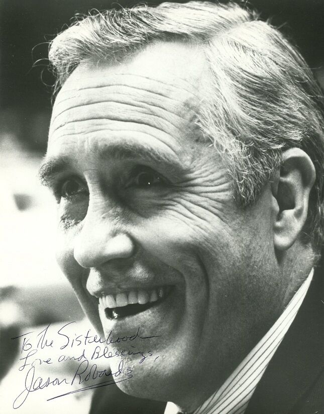 JASON ROBARDS Signed Photo Poster painting