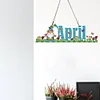DIY Diamond Painting Month Crystal Rhinestone Pendants Handmade Gnome Home Garden Decoration Kit