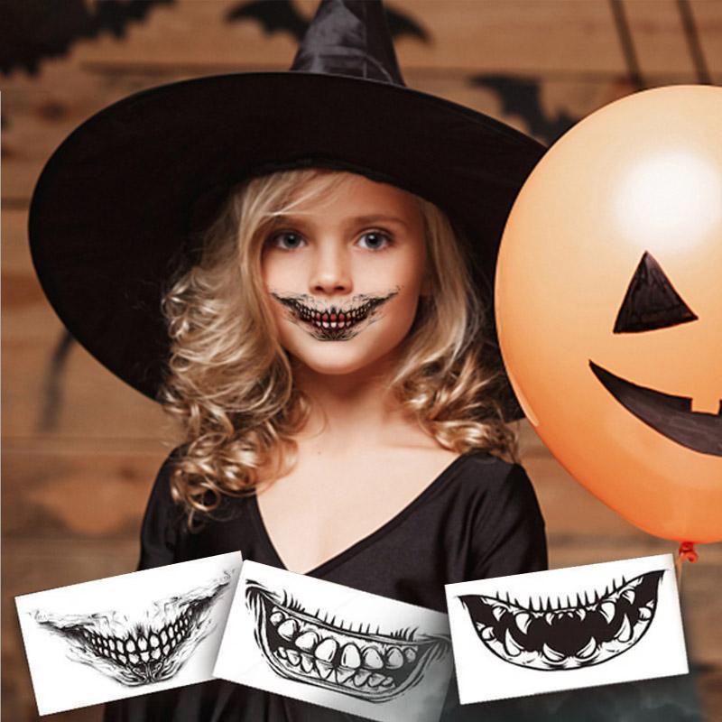 Halloween Prank Makeup Temporary Tattoo, 10 Pcs | 168DEAL
