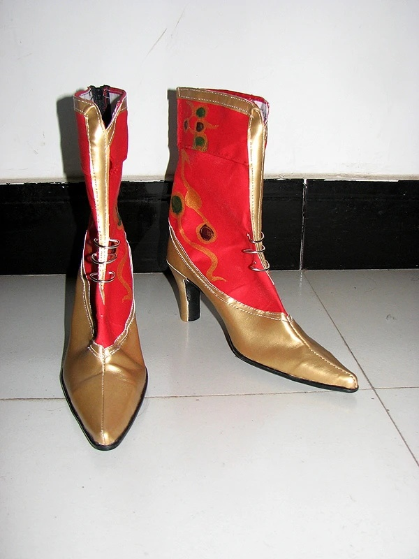 Dissidia 012 Duodecim Final Fantasy Cosplay Boots Red