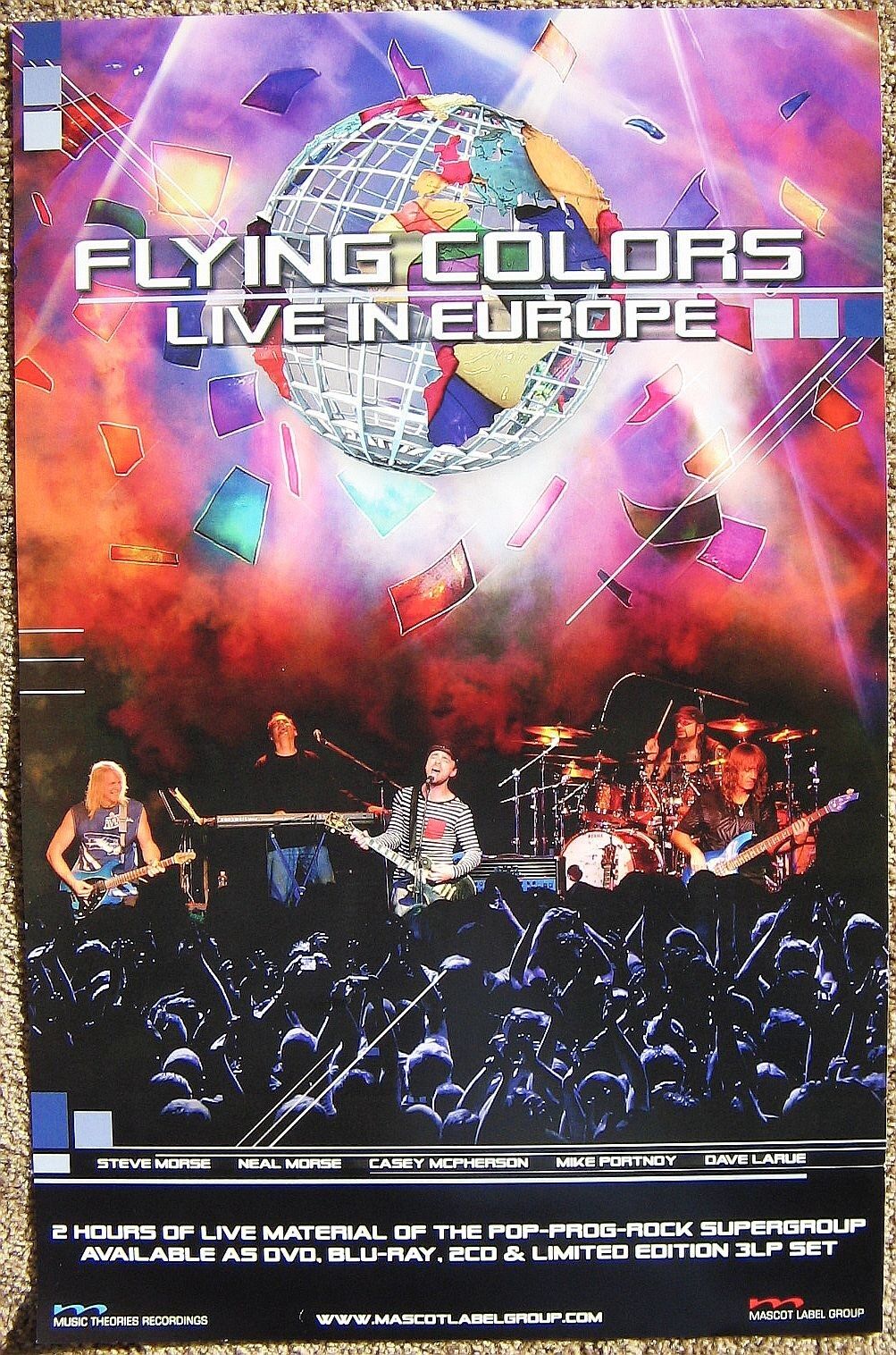 FLYING COLORS Album POSTER Live In Europe