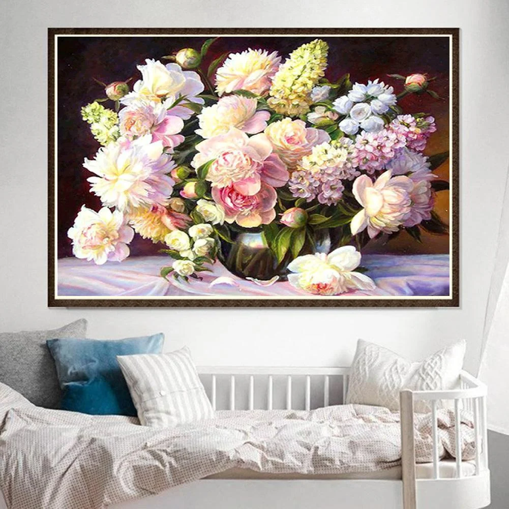 Diamond Painting - Full Round Drill - Warm Flowers(40*30cm)