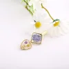 10PCS Handmade Purple Dried Flower Drop Drip Hair Clips