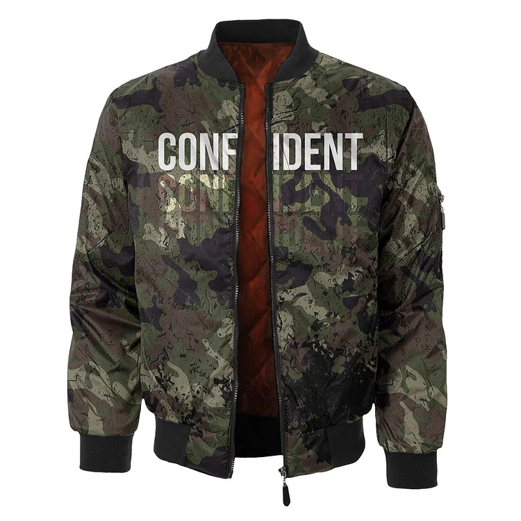 Mens Winter And Autumn Camouflage Bomber Jacket