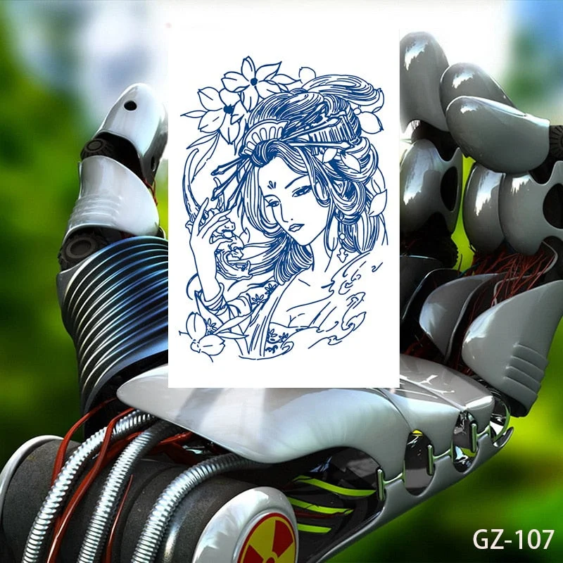 Temporary Waterproof Tattoo Stickers Talisman Get Love Disaster Elimination Juice Ink Men Women Chest Body Arm Fake Tatoo Beauty