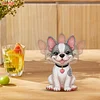 2D Flat DIY Dog Acrylic Shaking Head Diamond Painting Tabletop Ornaments Kit