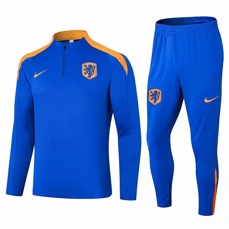 2024 Netherlands Color Blue Track Jacket