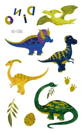 Cool Cartoon Temporary Red Card Tattoo Sticker for Boy Child Tattoo Kids Body Art Water Transfer Fake Tattoo Decals 120*75mm