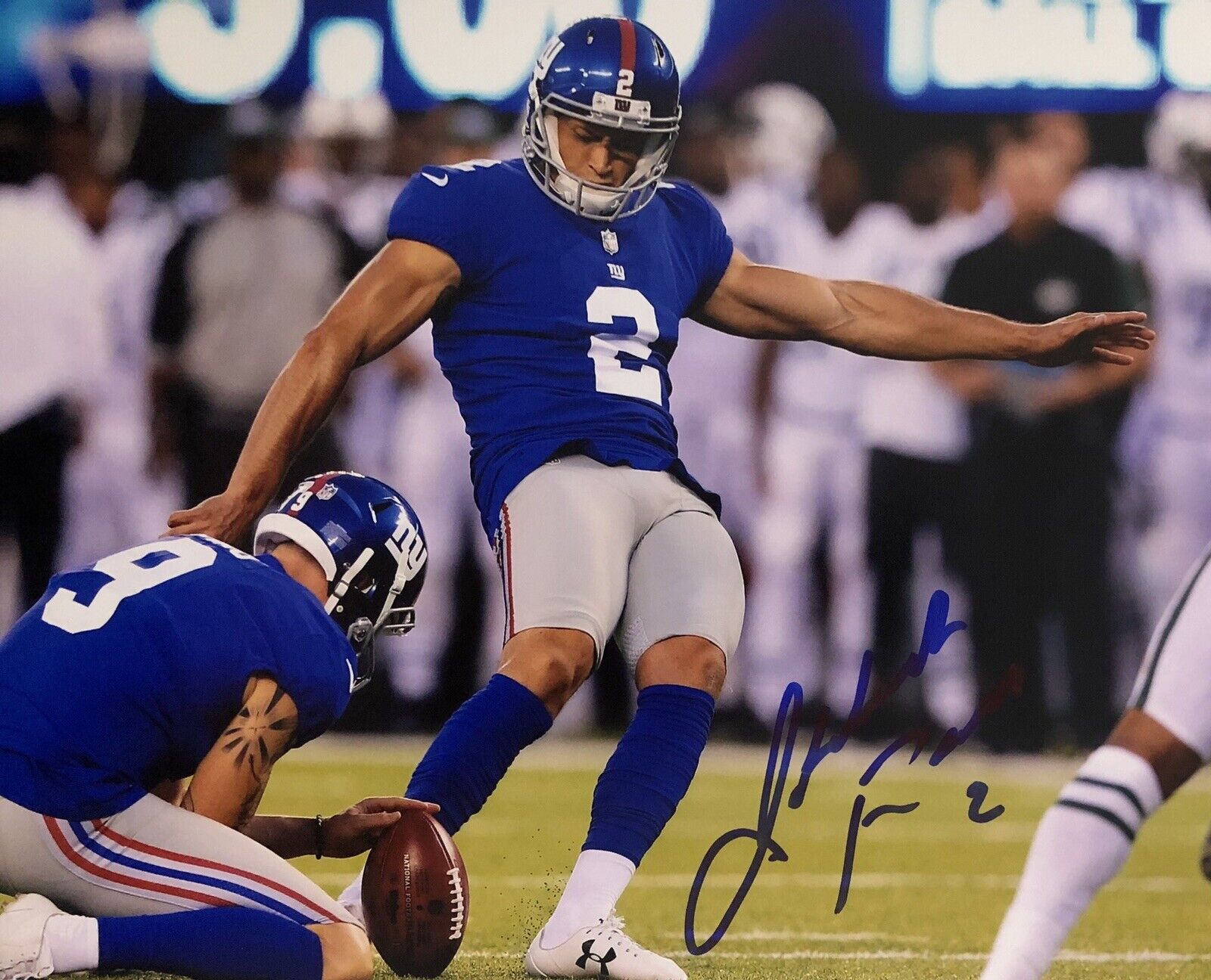 Aldrick Rosas Signed Autographed New York Giants 8x10 Photo Poster painting Coa For The Brand