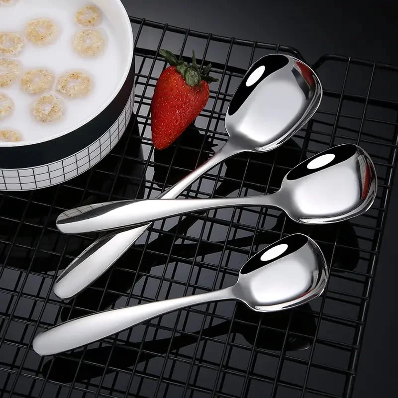🔥Last Day Promotion- 48% OFF)Square Head Stainless Steel Spoons