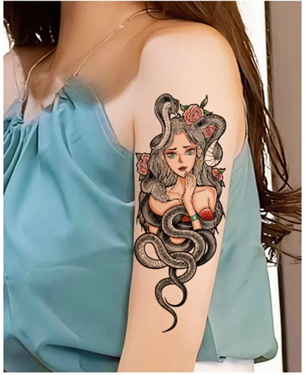 Sdrawing Anime Tattoo Sticker Waterproof for Men Women Body Art Personality Cool Butterfly Fake Tattoo Arm Thigh Pattern Temporary Tattoo