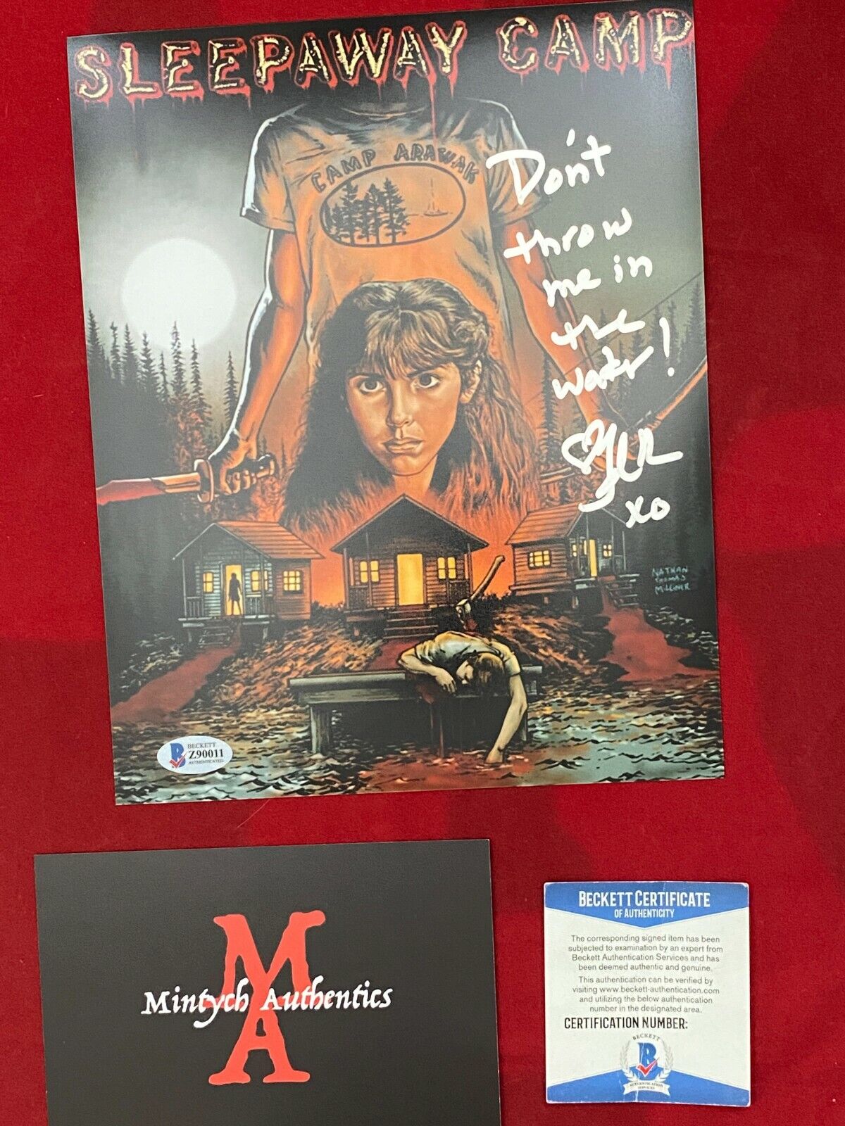 FELISSA ROSE SLEEPAWAY CAMP AUTOGRAPHED SIGNED 8X10 Photo Poster painting! BECKETT COA! HORROR!