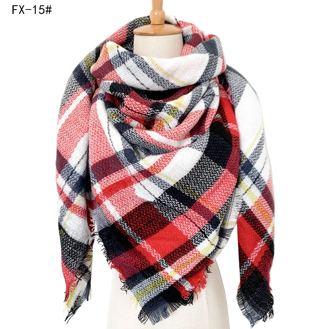 Plaid Pashmina Scarf Winter Scarf For Women