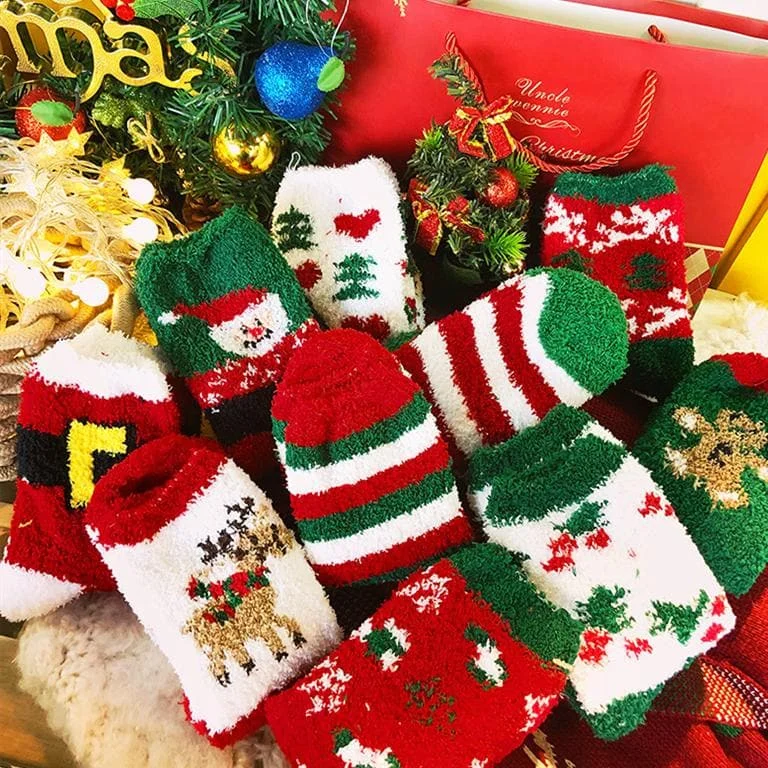 [Clearance]Cutie Christmas Xmas Fleece Socks SP13280