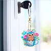 6Pcs DIY Diamond Painting Owl Keychain