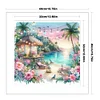 Beach Scenery-11CT Stamped Cross Stitch 40*40cm/15.75*15.75in