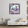 Girl Under Eiffel Tower-11CT Stamped Cross Stitch 40*40cm/15.75*15.75in tapestrymarket