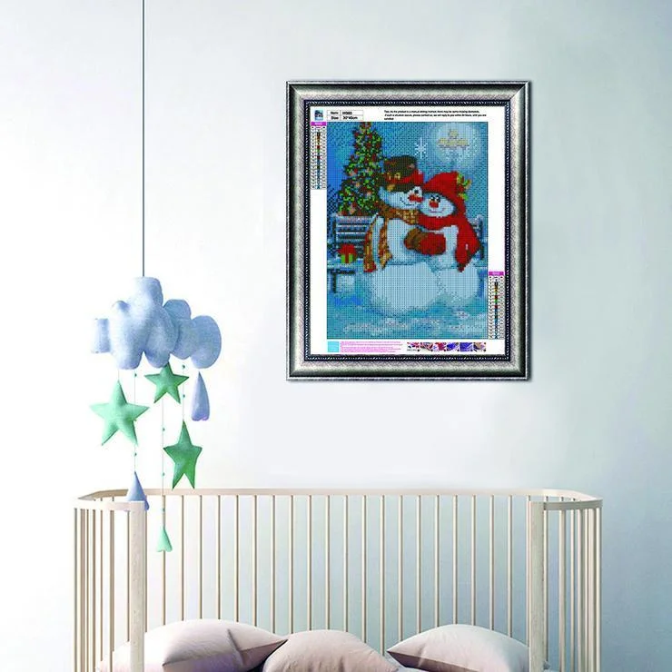 Diamond Painting - Full Round Drill - Snowman(30*40cm)