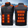 25 Heating Zones Smart Electric Heated Vest USB Stand Collar Thermal Clothes