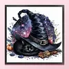 Witch Hat Cat-11CT Stamped Cross Stitch 40*40cm