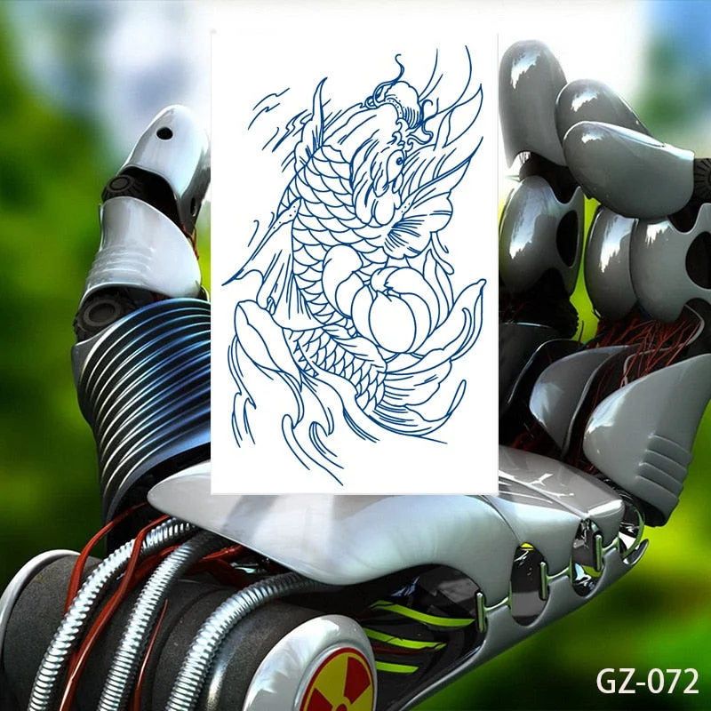 Temporary Waterproof Tattoo Stickers Talisman Get Love Disaster Elimination Juice Ink Men Women Chest Body Arm Fake Tatoo Beauty