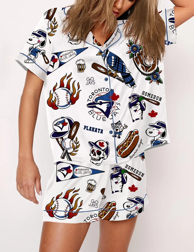 Women's Blue Jays Baseball World Series 2025 Pajama Set