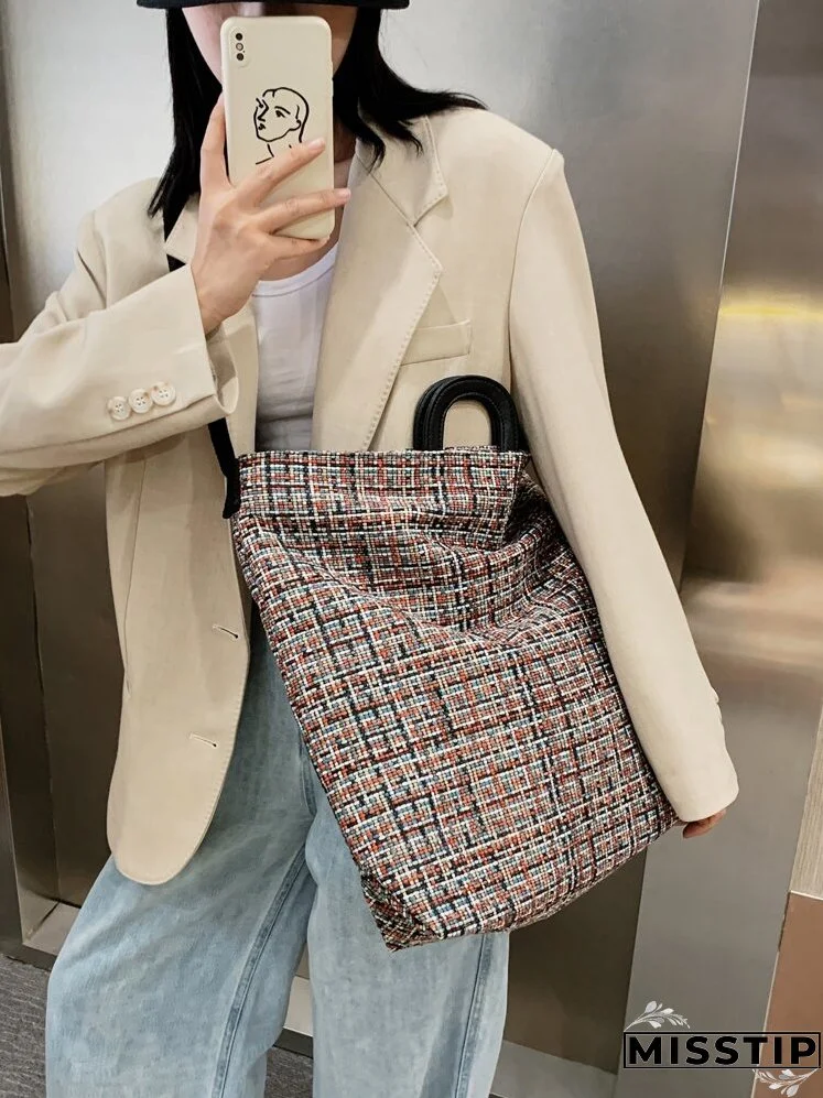 Tweed Tote Bag
