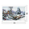 Snow Scene-11CT Stamped Cross Stitch 30*50cm
