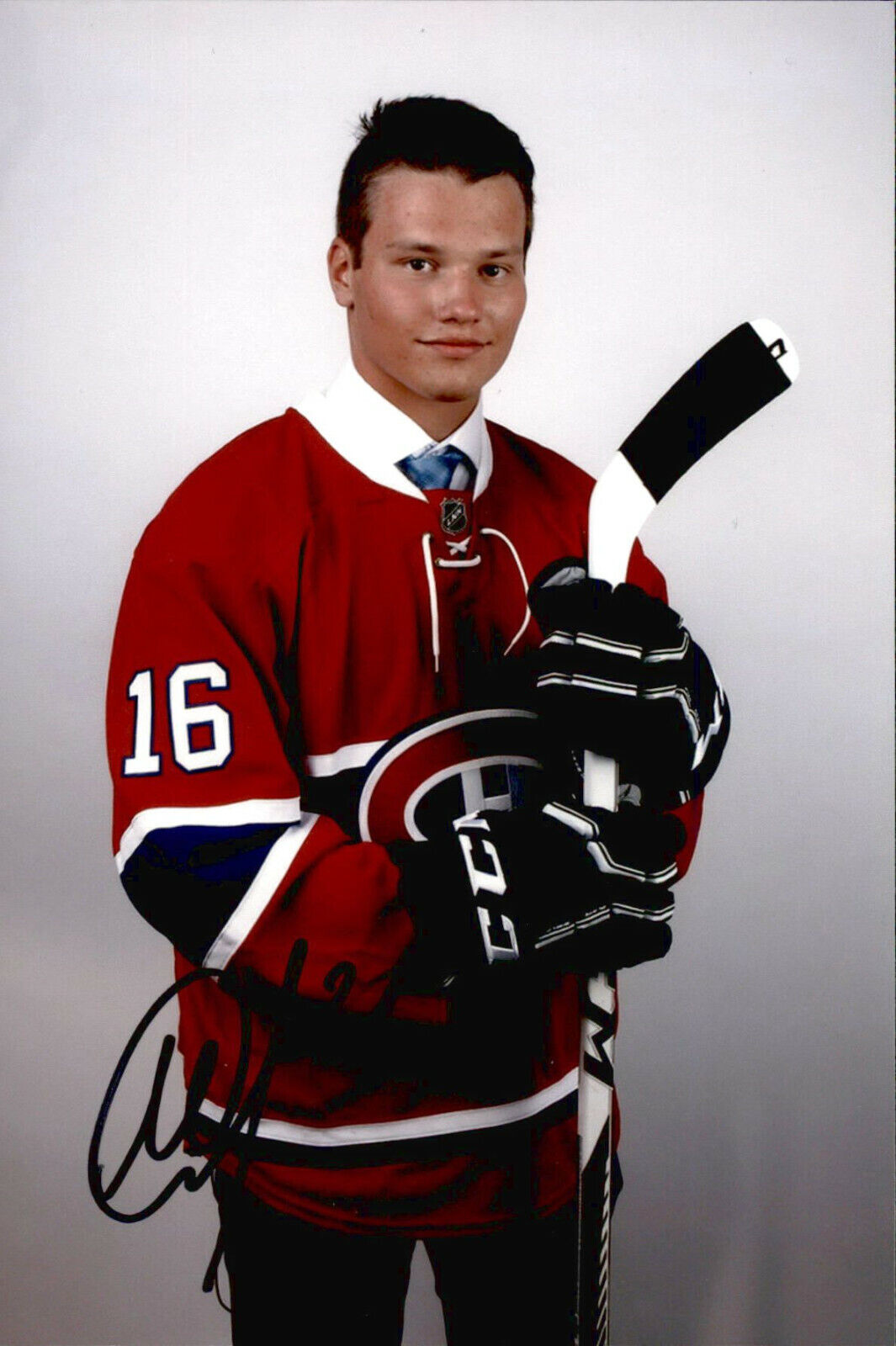 Mikhail Sergachev SIGNED 4x6 Photo Poster painting MONTREAL CANADIENS / TAMPA BAY LIGHTNING #5