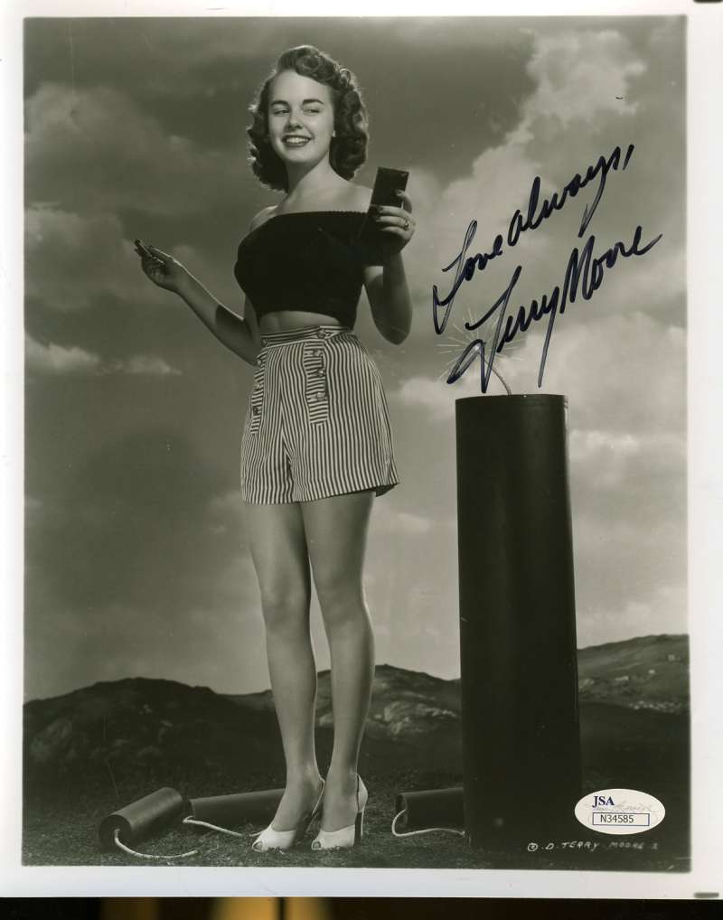 Terry Moore Signed Jsa Certified 8x10 Photo Poster painting Authenticated Autograph