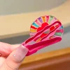 Lovely Rainbow Flower Hair Pins for Kids