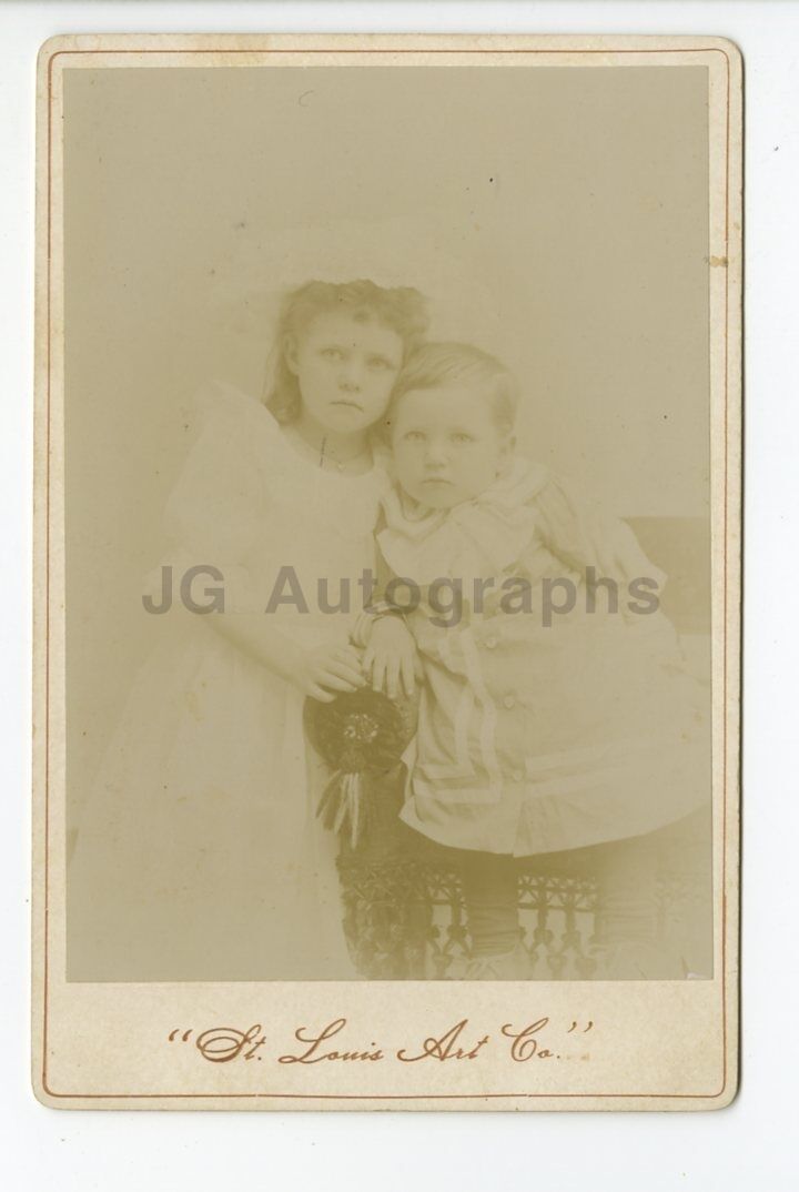 19th Century Children - 19th Century Cabinet Card Photo Poster painting - St. Louis Art Co.