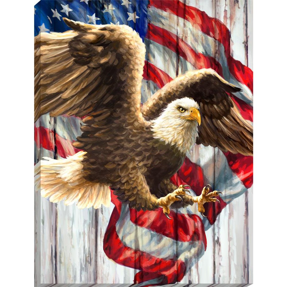 USA Eagle - Full Round - Diamond Painting (30*40cm)