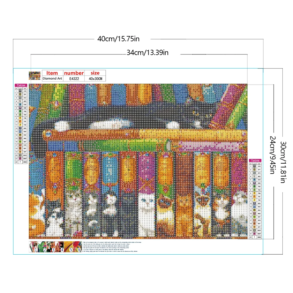 Diamond Painting - Full Round Drill - Book Cat(Canvas|40*30cm)