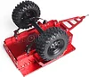 AMK Aluminum 1/10 RC Hitch Mount Trailer Truck Hauler with Metal Wheels for Axial SCX10 Wrangler TRX4 Defender MST CFX LC80 CC01 D90 TF2 Gmade GS02