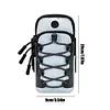 Motorcycle Handlebar Storage Bag Headphone Jack Design EDirt Bike Frame Bag with Adjustable Armband Large Capacity for Phone Card Drinks Key Daily Necessities