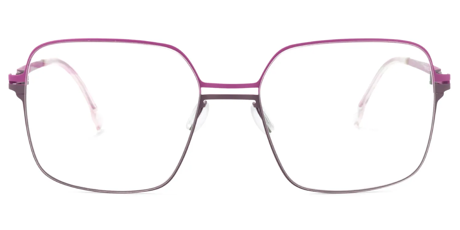 Yadira Lila Quadratisch Brille Lila