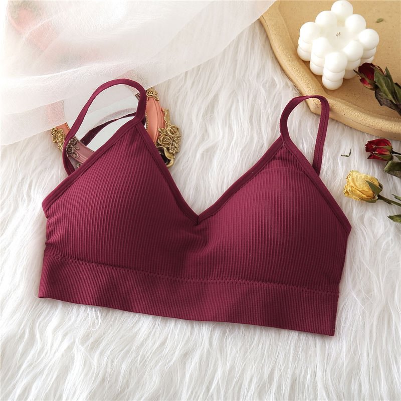 Women Push Up Bra Seamless Bralette Tank Tops Brassiere Sexy Underwear Wirefree Female Lingerie Intimate Backless Invisible Bras