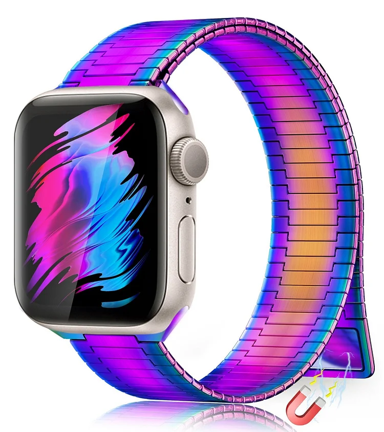 Bamboo Loopback Stainless Steel Band For Apple Watch