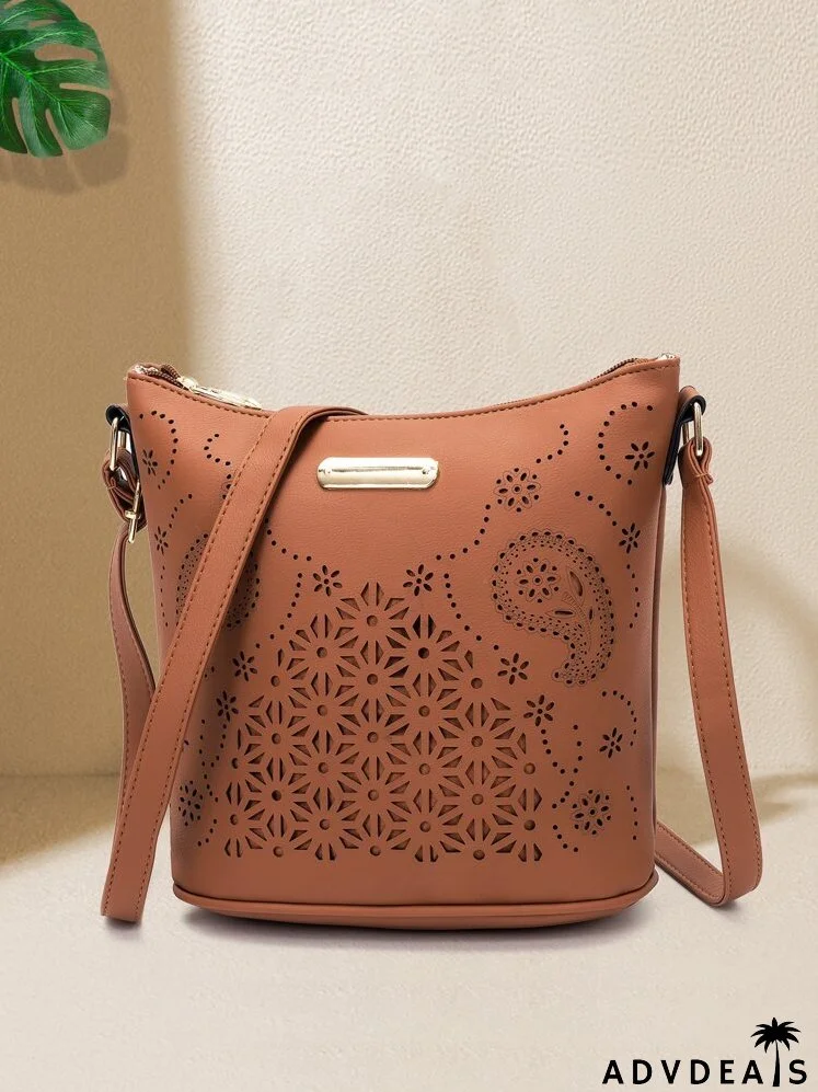 Minimalist Hollow Out Bucket Bag