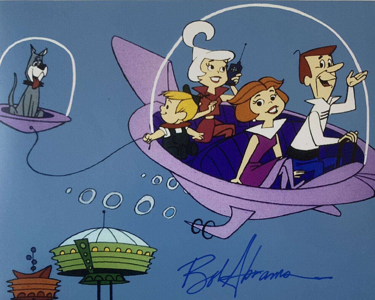 BOB ABRAMS HAND SIGNED 8x10 Photo Poster painting THE JETSONS CARTOONIST AUTOGRAPH AUTHENTIC COA