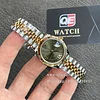 Lady's Rolex 31mm Datejust m278273-0016 Two Tone Yellow Gold on Jubilee with Mint Green Dial Super clone
