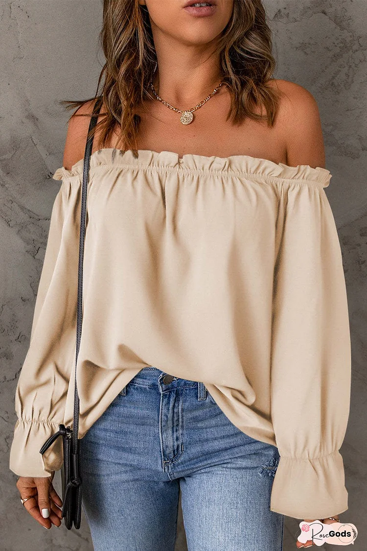 Women Sexy Off Shoulder Strapless Bowknot Slash Neck Shirts Casual Loose Plus Size Blouse Tops