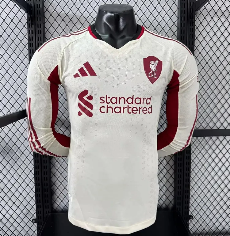 Liverpool FC Away Long Sleeve Jersey 2025-26 New Season - Player Edition