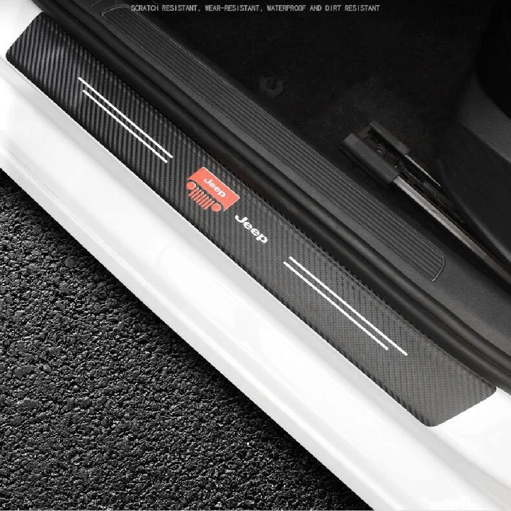 Carbon Fiber Car Threshold Sticker (4PCS)