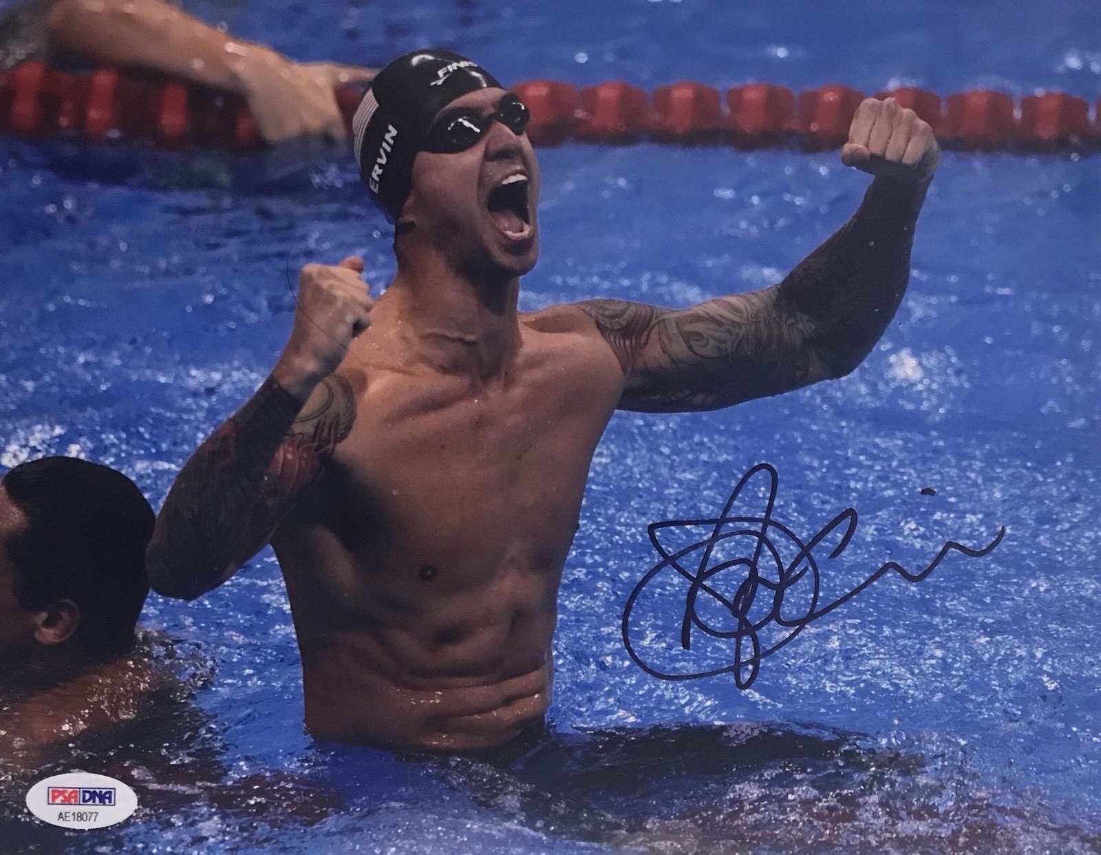 Anthony Ervin Signed Autographed USA Rio Olympics Gold Medal 8x10 Photo Poster painting Psa/Dna