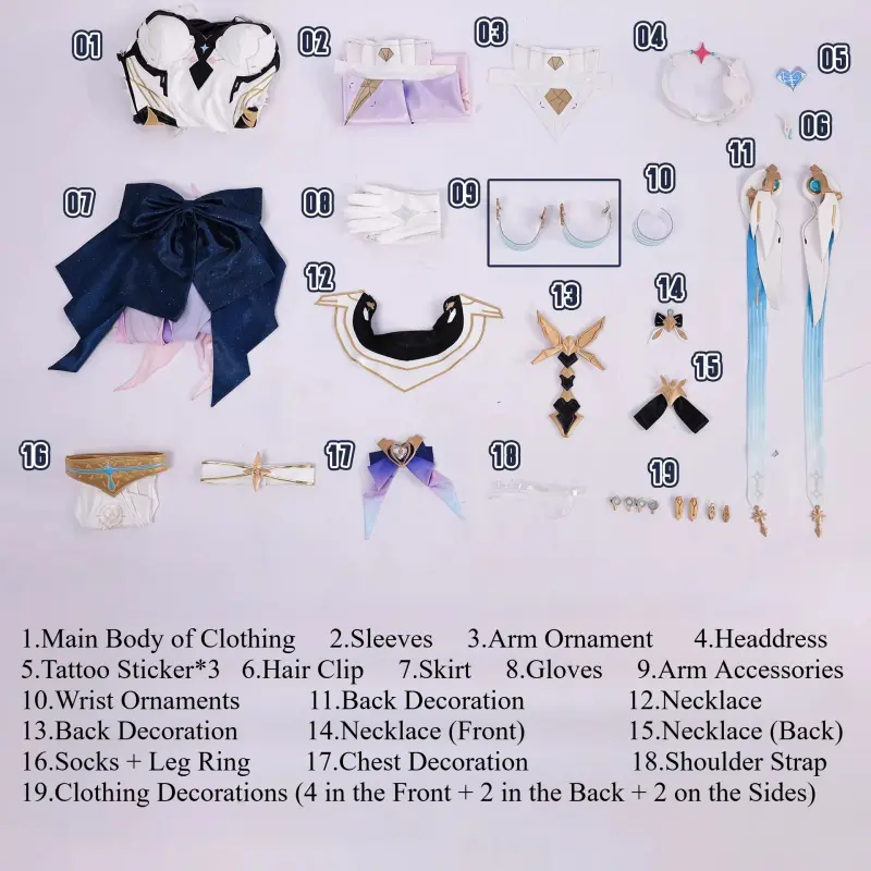 [Wetrose] Pre-Order Wuthering Waves Aemeath Game Outfit Full Set Cosplay Costume