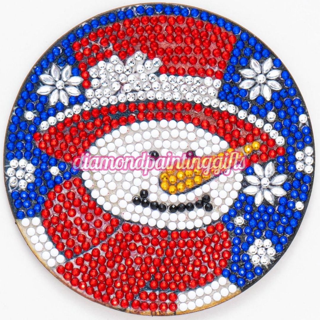 DIY Wooden Christmas Coasters Diamond Painting Kits for Beginners