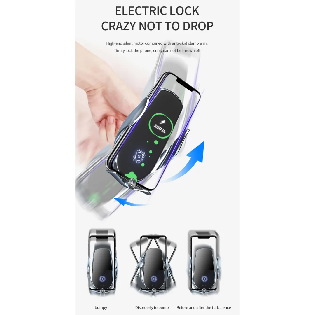 Vehicle Wireless Charger Auto Sensing Mobile Phone Holder